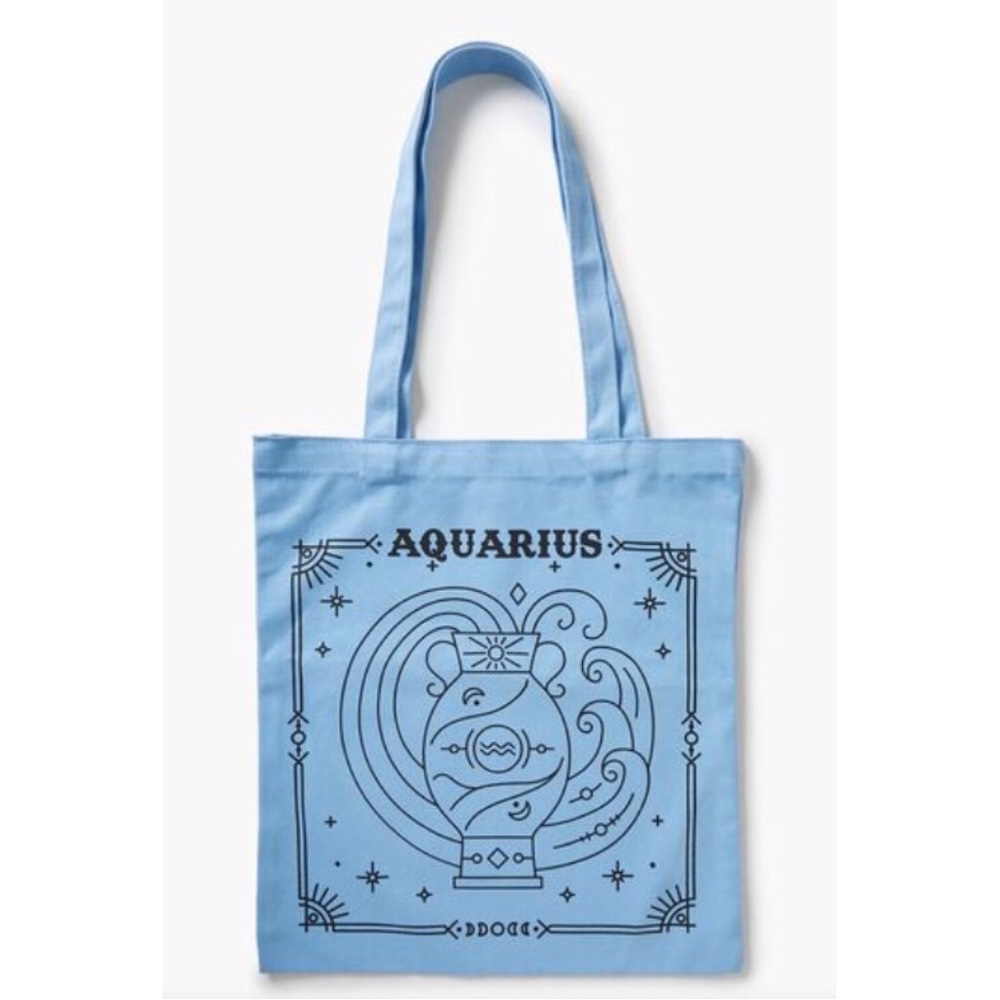 Minimalist Aquarius Tote Bag